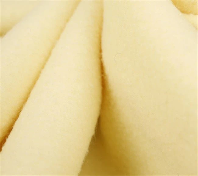 light yellow polar fleece fabric