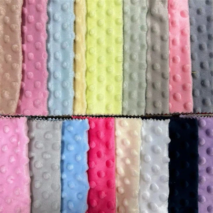 Colorful Minky Dot Fabric