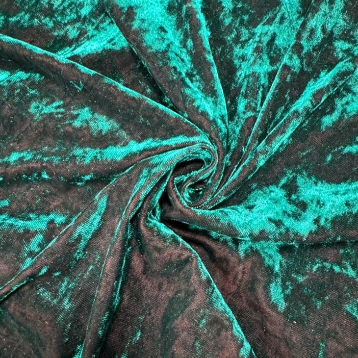 Crushed Stretch Velour Fabric