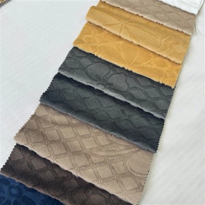 Minky fleece -stof in reliëf