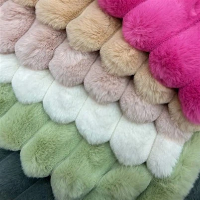 Luxe konijn faux bontstof