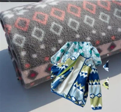 Gedrukt polair fleece voor kledingstuk